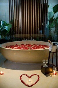 rose petal bath from coffee soul wine